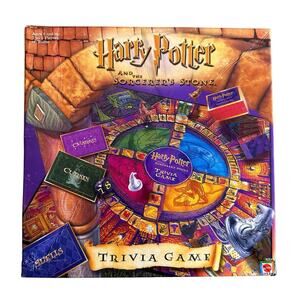 Harry Potter And The Sorcerer's Stone Trivia Board Game 2000 COMPLETE
